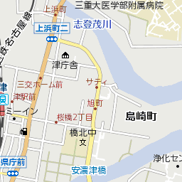 三重県津市広明町の地図 マピオントラベル