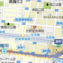 大阪府大阪市西区北堀江１丁目１８の地図 マピオントラベル