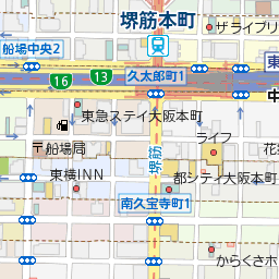 大阪府大阪市西区北堀江１丁目１８の地図 マピオントラベル