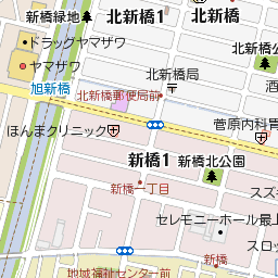 山形県酒田市新橋１丁目２の地図 マピオントラベル