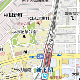 新下関駅 下関市 駅 の地図 地図マピオン