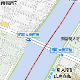 昭和大橋 広島市西区 橋 トンネル の地図 地図マピオン