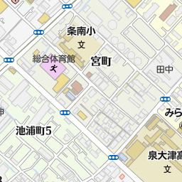 阪口生花店 泉大津市 花屋 植木屋 の地図 地図マピオン