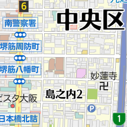 セリーヌ大丸心斎橋店（大阪市中央区/化粧品・ジュエリー・ファッション小物）の地図｜地図マピオン