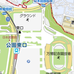 万博記念公園 東の広場 吹田市 イベント会場 の地図 地図マピオン