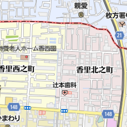 末広ハウジング 香里園西側駐輪場 寝屋川市 駐車場 コインパーキング の地図 地図マピオン