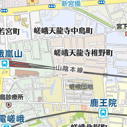 嵐山駅 京都市西京区 駅 の地図 地図マピオン