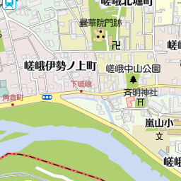 嵐山駅 京都市西京区 駅 の地図 地図マピオン