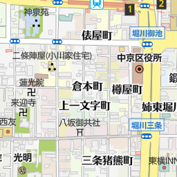 烏丸御池駅 京都市中京区 駅 の地図 地図マピオン