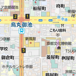 烏丸御池駅 京都市中京区 駅 の地図 地図マピオン