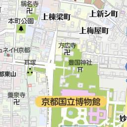 京都国立博物館 京都市東山区 博物館 の地図 地図マピオン