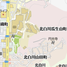 京都府京都市左京区一乗寺松原町の地図 35 135 地図マピオン