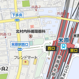 米原駅 米原市 駅 の地図 地図マピオン