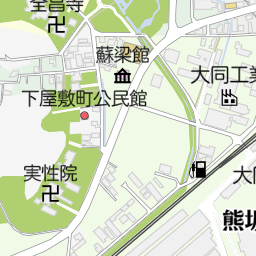 大聖寺駅（加賀市/駅）の地図｜地図マピオン