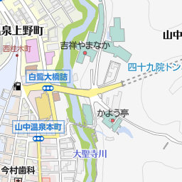 加賀市立山中図書館 加賀市 図書館 の地図 地図マピオン