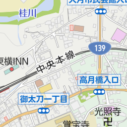 大月駅 大月市 駅 の地図 地図マピオン