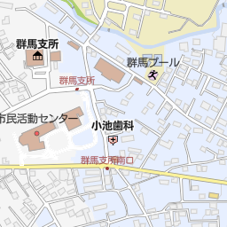 イオンシネマ高崎 高崎市 映画館 の地図 地図マピオン