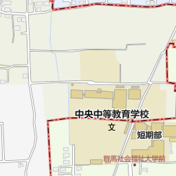 群馬県立中央中等教育学校 高崎市 高校 の地図 地図マピオン