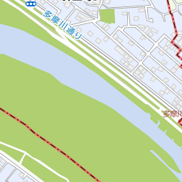 多摩川原橋 調布市 橋 トンネル の地図 地図マピオン