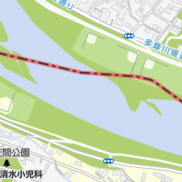 多摩川原橋 調布市 橋 トンネル の地図 地図マピオン