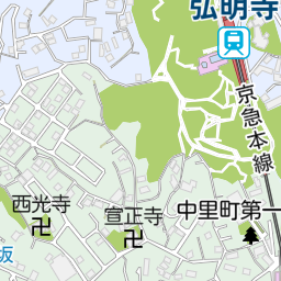 京浜急行電鉄株式会社 弘明寺駅(横浜市南区/鉄道業)の地図 京浜急行電鉄株式会社 弘明寺駅(横浜市南区/鉄道業)の地図