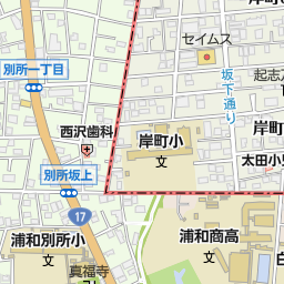 さいたま少年鑑別所 さいたま市浦和区 省庁 国の機関 の地図 地図マピオン