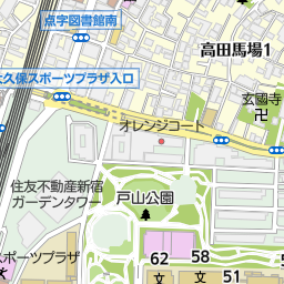 新宿コズミックスポーツセンター 新宿区 イベント会場 の地図 地図マピオン