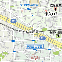 蒲田グランデュオ皮膚科 大田区 病院 の地図 地図マピオン