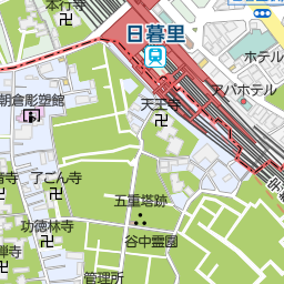 日暮里駅 荒川区 駅 の地図 地図マピオン