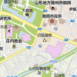 鶴岡市民プール 鶴岡市 プール の地図 地図マピオン