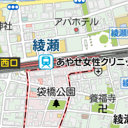 綾瀬駅（足立区/駅）の地図｜地図マピオン