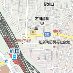 酒田駅 酒田市 駅 の地図 地図マピオン