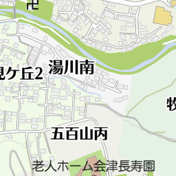 福島県会津若松市花春町4の地図(37.49164597244201,139.9431275