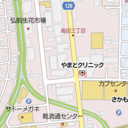 スーパーフリークス弘前中央店 弘前市 漫画喫茶 インターネットカフェ の地図 地図マピオン