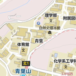 東北大学理学部自然史標本館 仙台市青葉区 博物館 の地図 地図マピオン