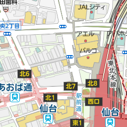 仙台駅 仙台市青葉区 駅 の地図 地図マピオン