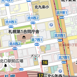 北洋銀行ｊｒ札幌駅 ａｔｍ 札幌市北区 銀行 Atm の地図 地図マピオン